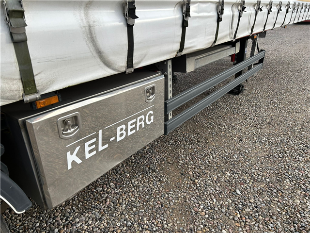 Kelberg 3 aks. gardintrailer m. truckbeslag