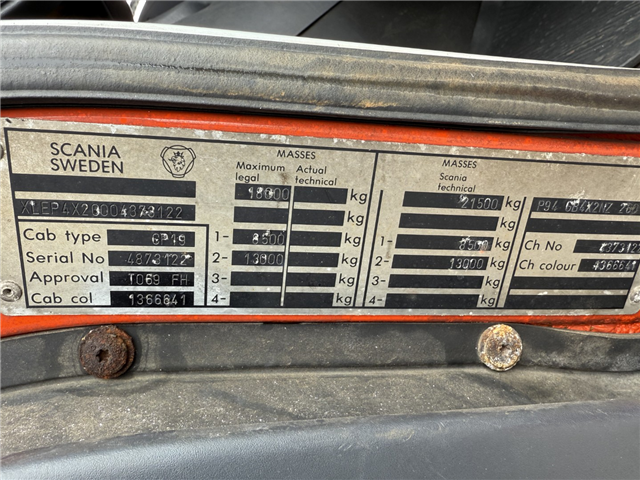 Scania P94/260 4x2 NZ SLS590 Kombi 8.400 l.