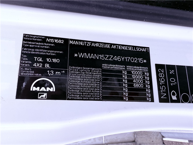 MAN TGL 10.180 4x2 Euro 3