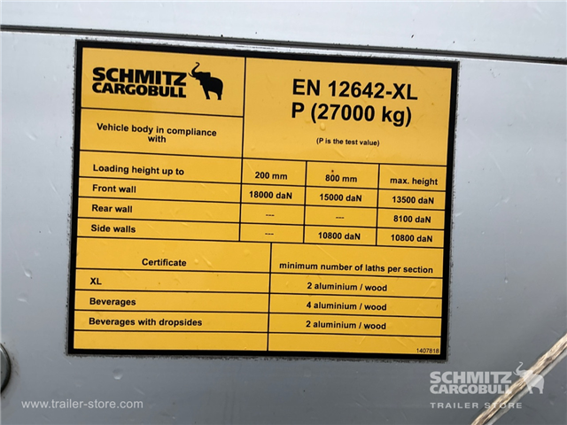 Schmitz Semi Curtainsider Standard , Foldedør højre