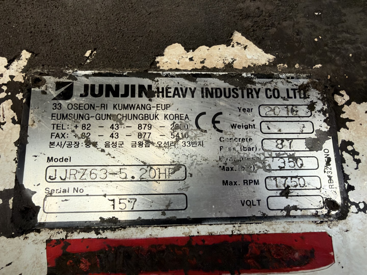 Volvo FH16/750 12x4/8 JUNJIN JJRZ 63 m. Betonpumpe