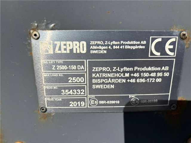 Scania P 280 B6x2*4NB CNG Box/Lift