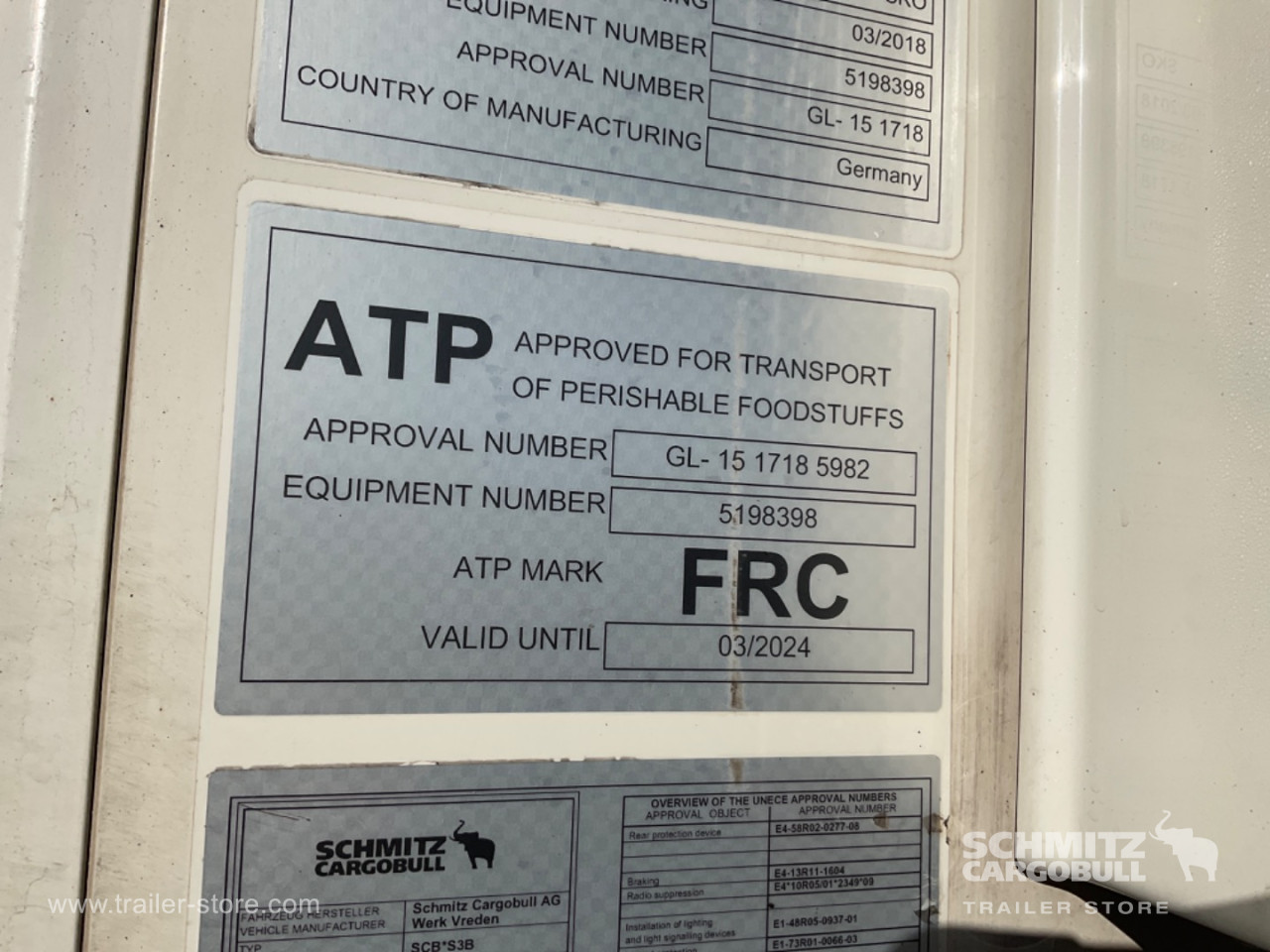 Schmitz Semi Reefer Standard Dobbeltdækk