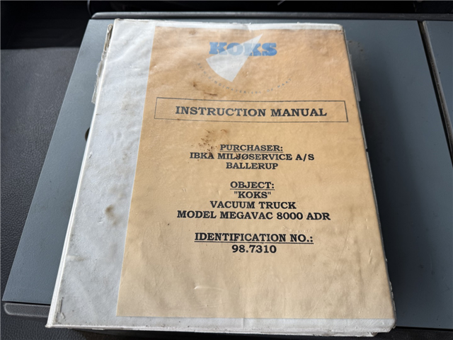 Mercedes Actros 4140 8x4 KOKS MEGAVAC 8000 ADR 13.500 l. Tørsuger