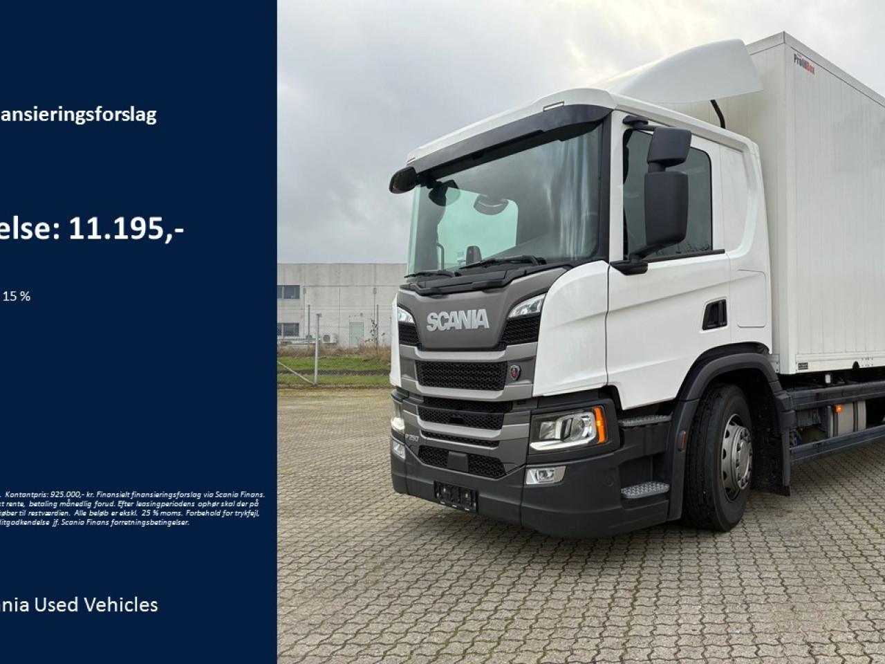 Scania P 250 B4x2NB Boks/lift