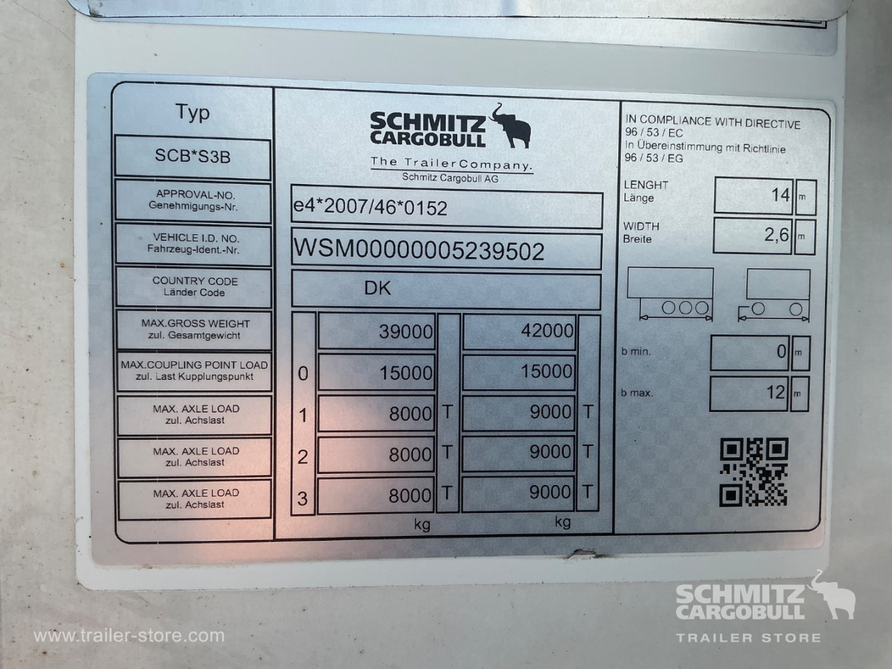 Schmitz Semi Reefer Meat hanging system