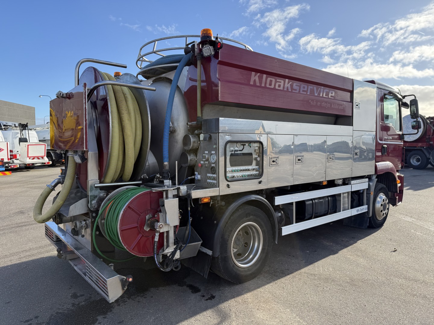 MAN TGM 14.250 4x2 VM-Tarm 5.600 l. Rustfri stål PED Kombi / Euro 6