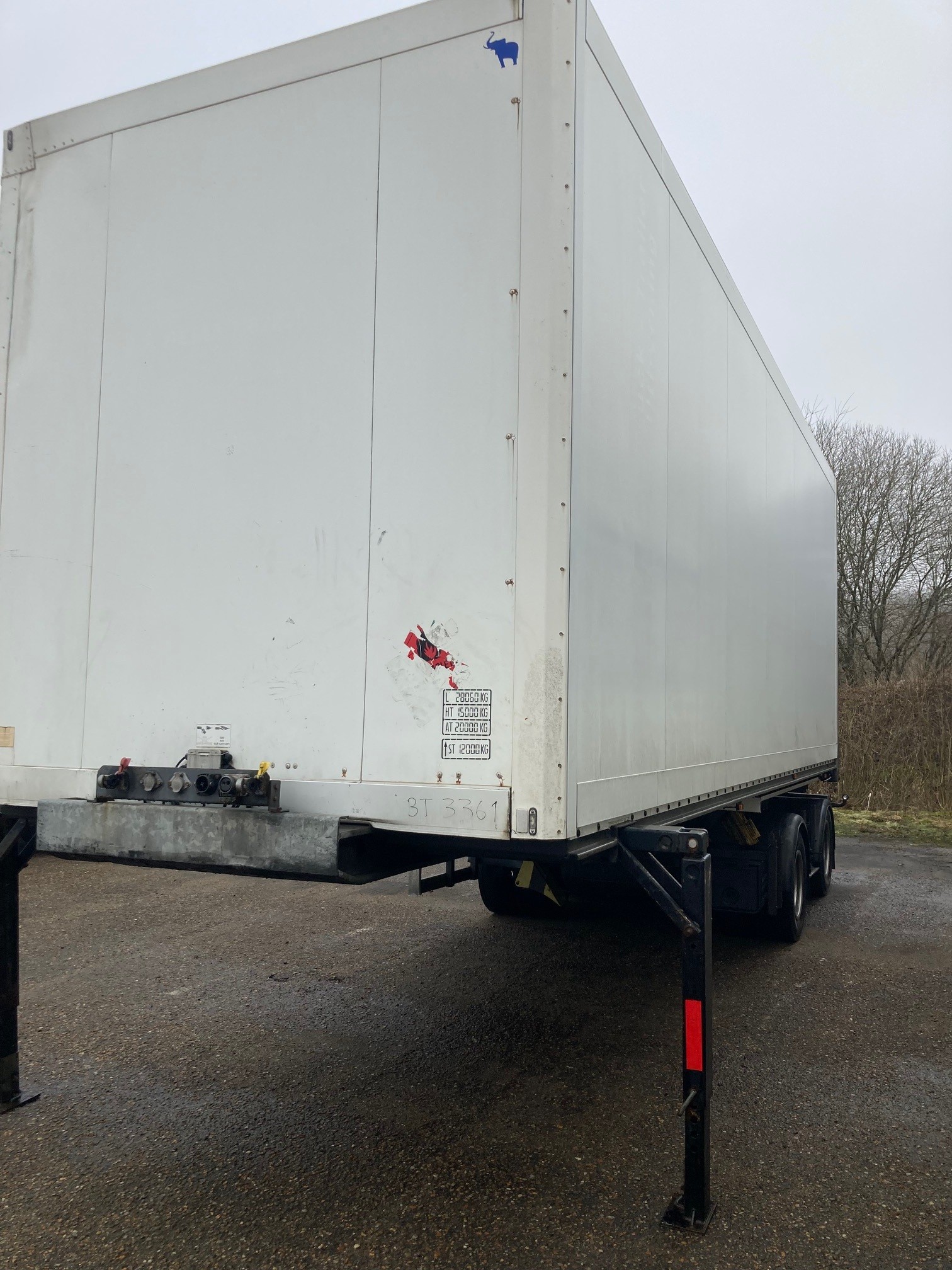 HFR 2 akslet linktrailer Udlejes. (2 stk. haves)