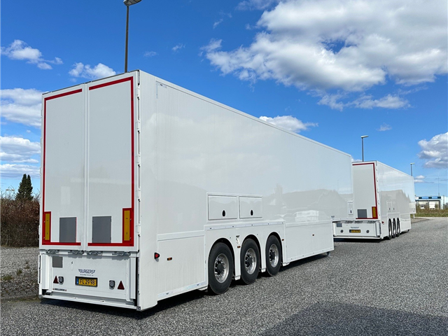 Burgers 13,60 meter Dobbeltdækker Trailer - 55 x EUR Pallers Kapacitet.