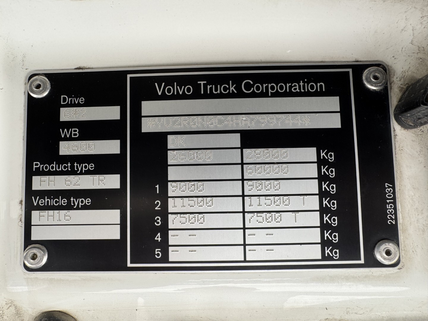 Volvo FH16/550 6x2*4 HMF 3220K4 Euro 6