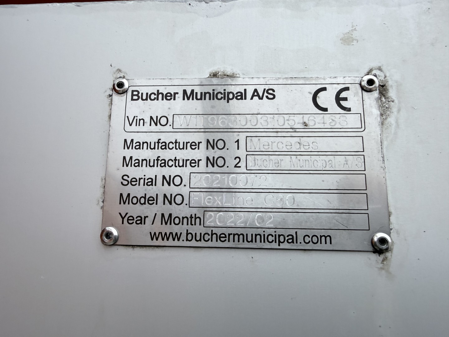 Mercedes Actros 1833 4x2 Bucher FlexLine C60