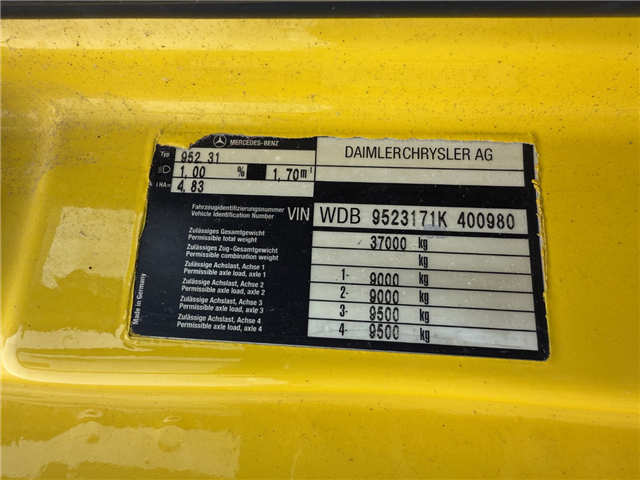 Mercedes Actros 4140 8x4 KOKS MEGAVAC 8000 ADR 13.500 l. Tørsuger