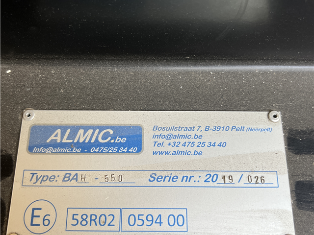 Almic BAH-550 hydraulisk udskudskofanger