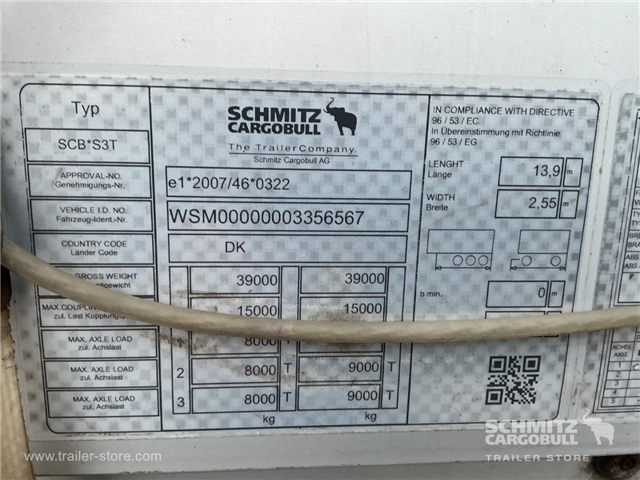 Schmitz Semi Curtainsider Standard , Foldedør højre