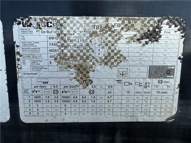 Diverse De Buf BM 12-36-2SPR m/ bånd Theam TSR15 Betontrailer