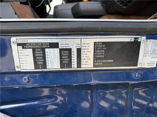 Scania R520 6x2 Highline Euro 6