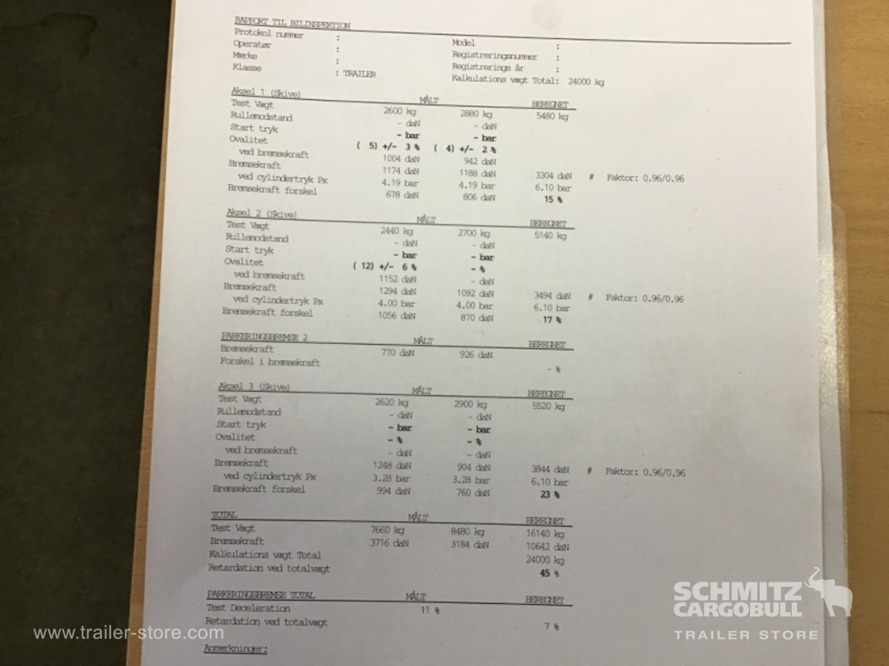 Schmitz Semi Reefer Standard Dobbeltdækk