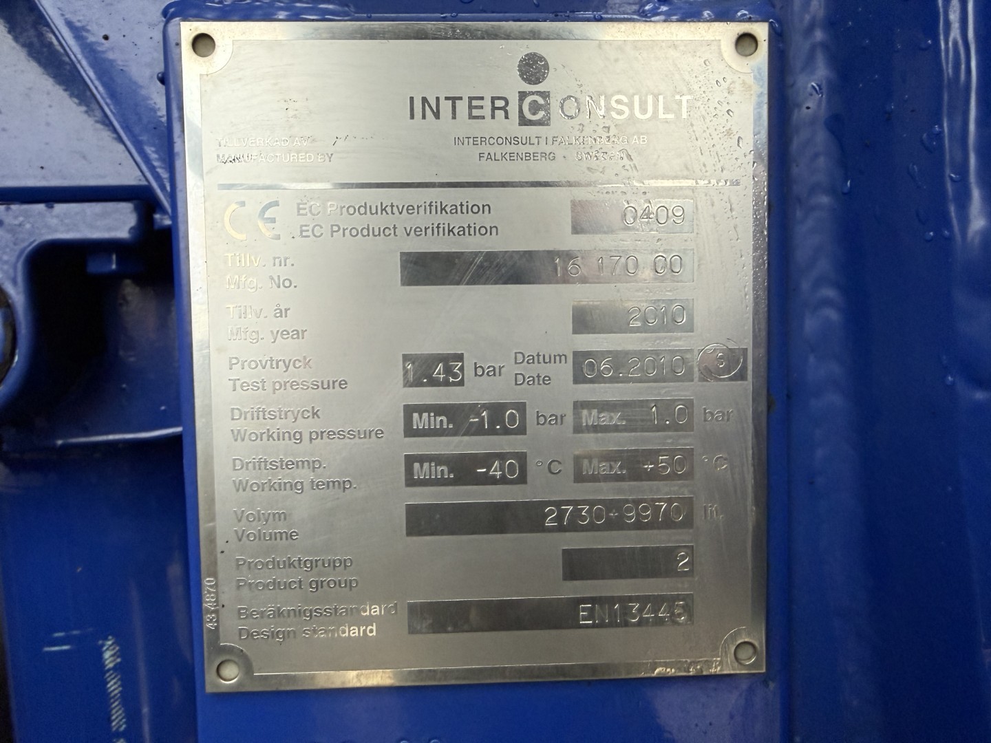 Volvo FM420 6x2*4 Interconsult 12.700 l. Rustfri Euro 5