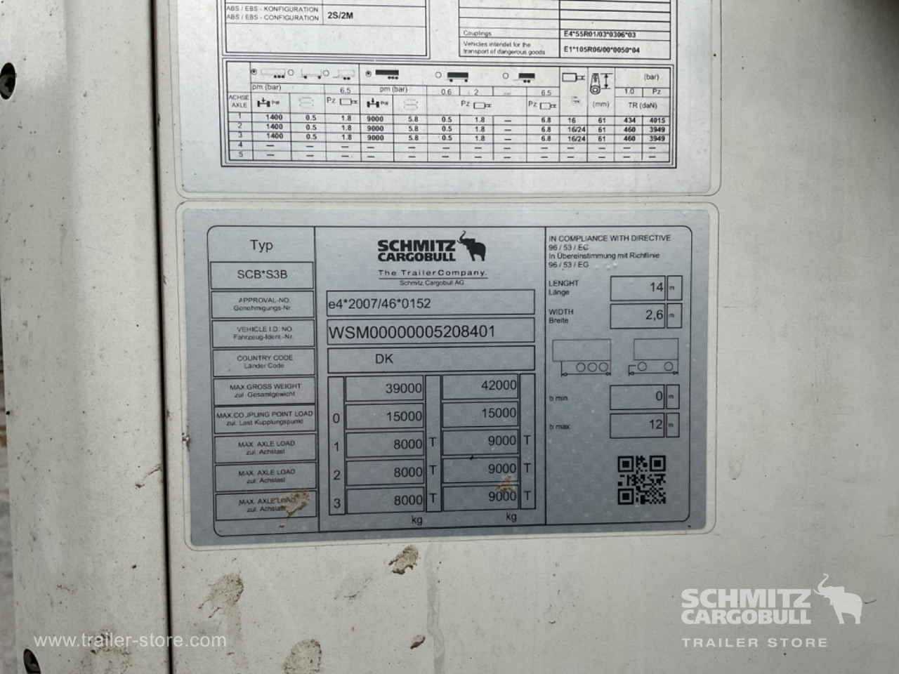 Schmitz Semi Reefer Standard Dobbeltdækk