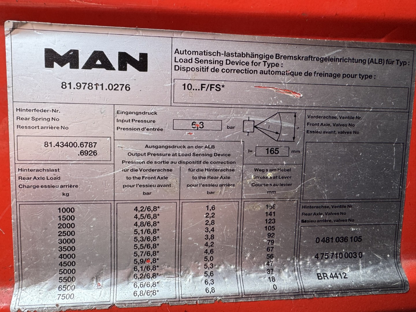 MAN VW 10.150 4x2 Brandbil