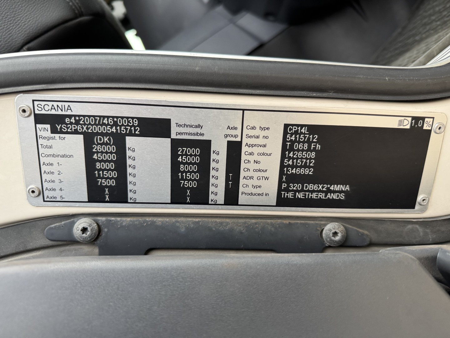 Scania P320 6x2*4 Carrier Supra 1250 Mt 9.90 m. kasse