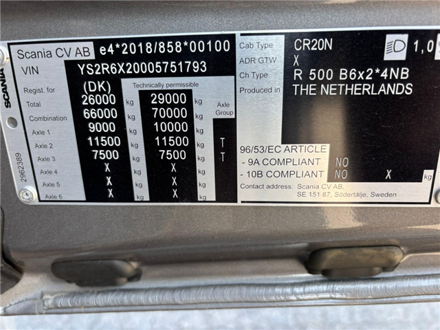 Scania R 500 B6x2*4NB NEW! Swap Body incl. Drawbar Traile