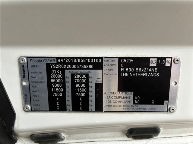 Scania R 500 B6x2*4NB