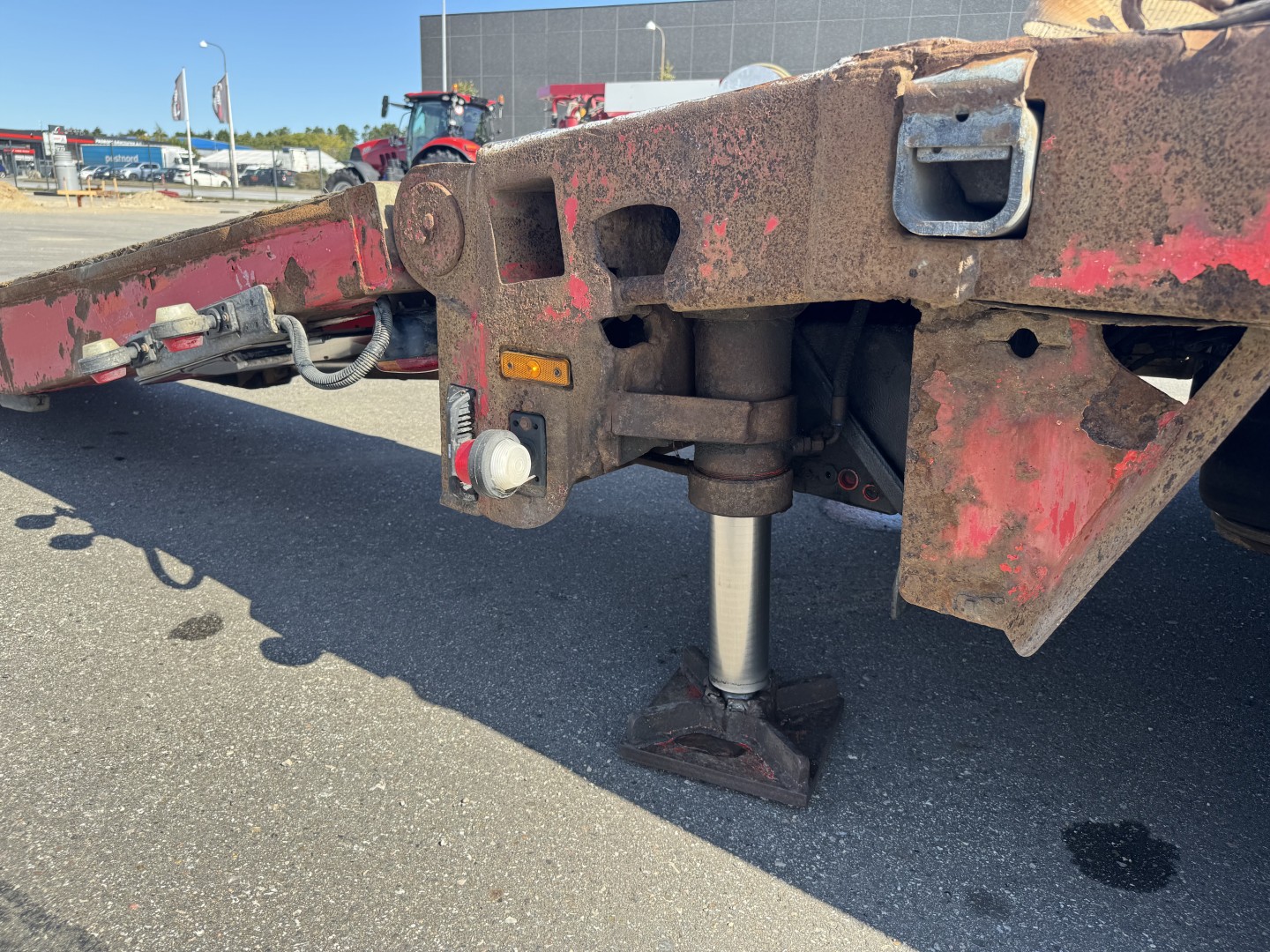 Kel-Berg / Faymonville 4 akslet Udtræks Maskintrailer