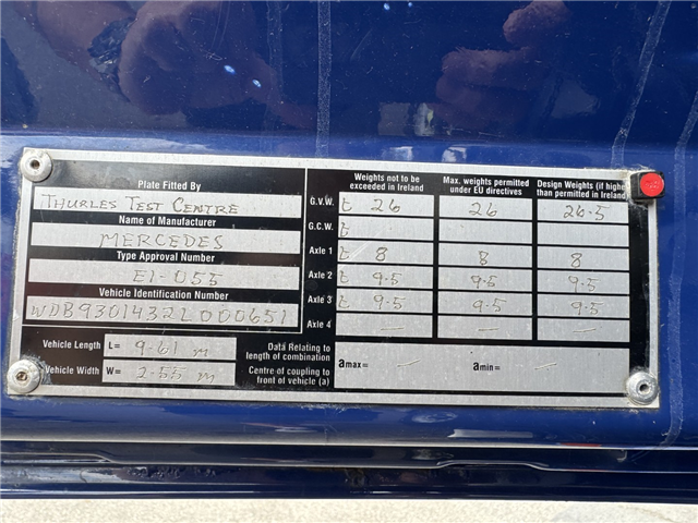 Mercedes Actros 2636 6x4 RHD Hvidtved Larsen Flexline 312