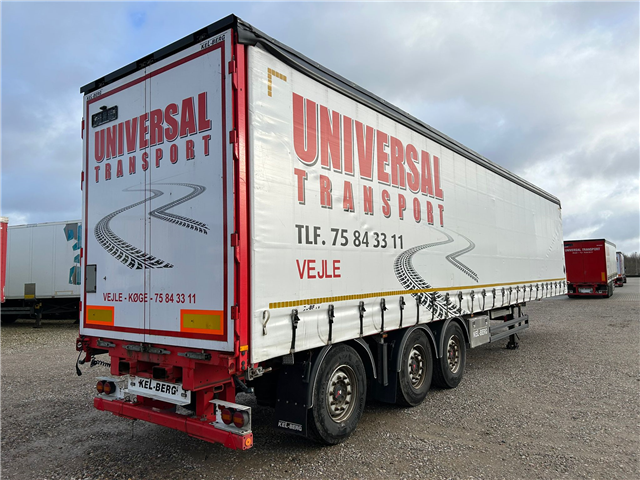 Kelberg 3 aks. gardintrailer m. truckbeslag