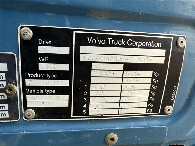 Volvo FM 500 8x4 Pushertridem Tipbil