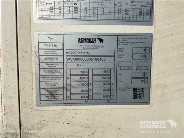 Schmitz Semi Reefer Standard Dobbeltdækk
