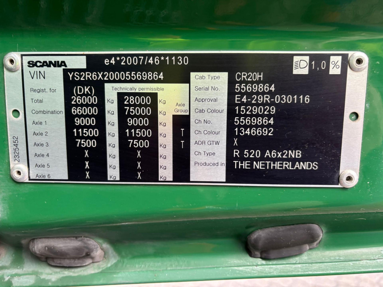 Scania R 520 A6x2NB Hydraulic
