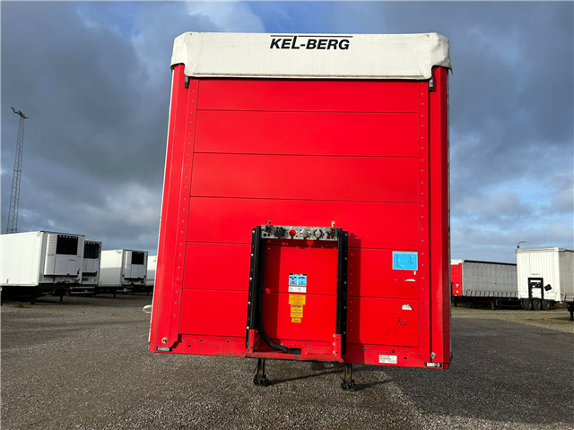 Kelberg 3 aks. gardintrailer m. truckbeslag