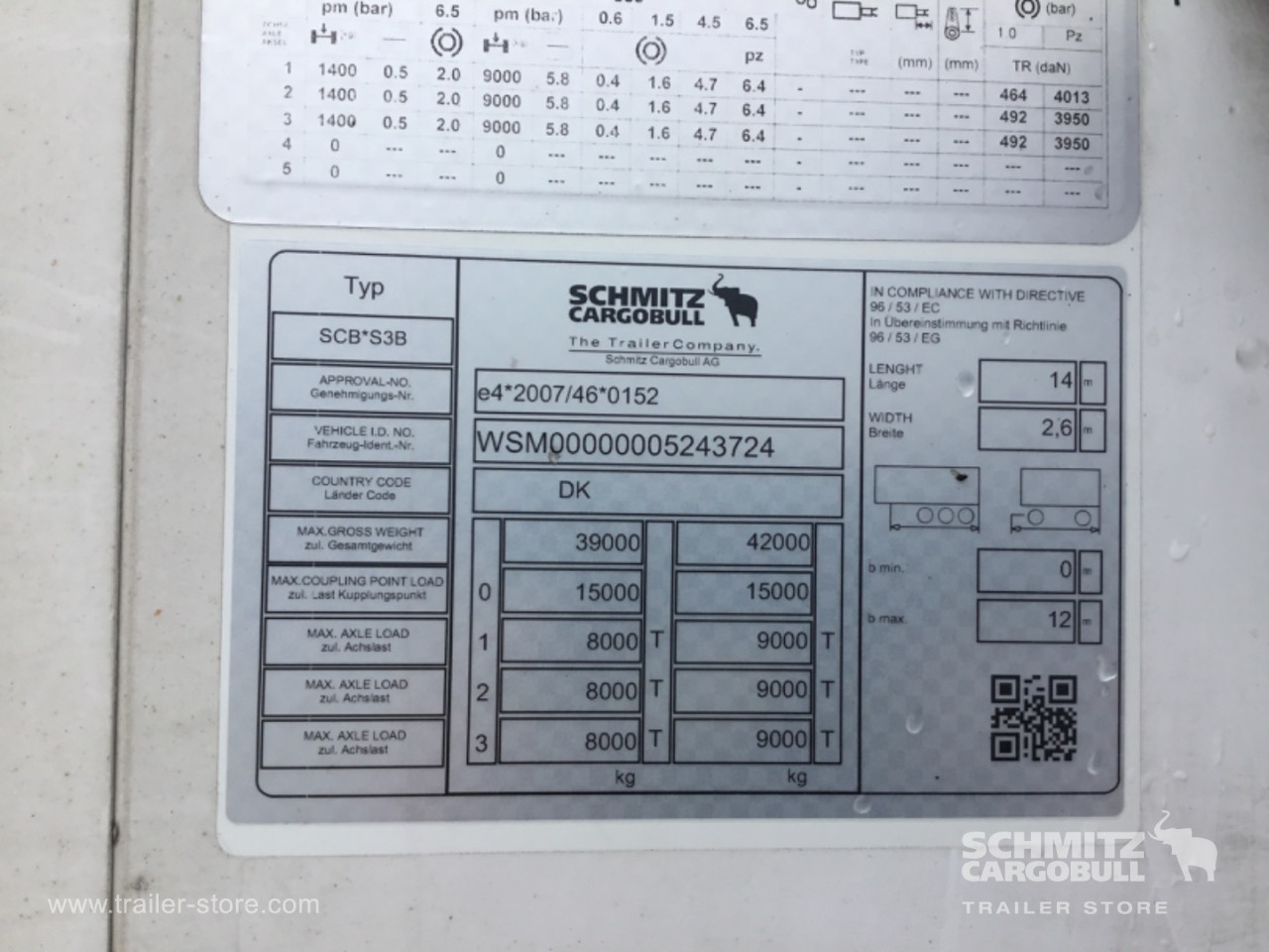 Schmitz Semi Reefer Meat hanging system