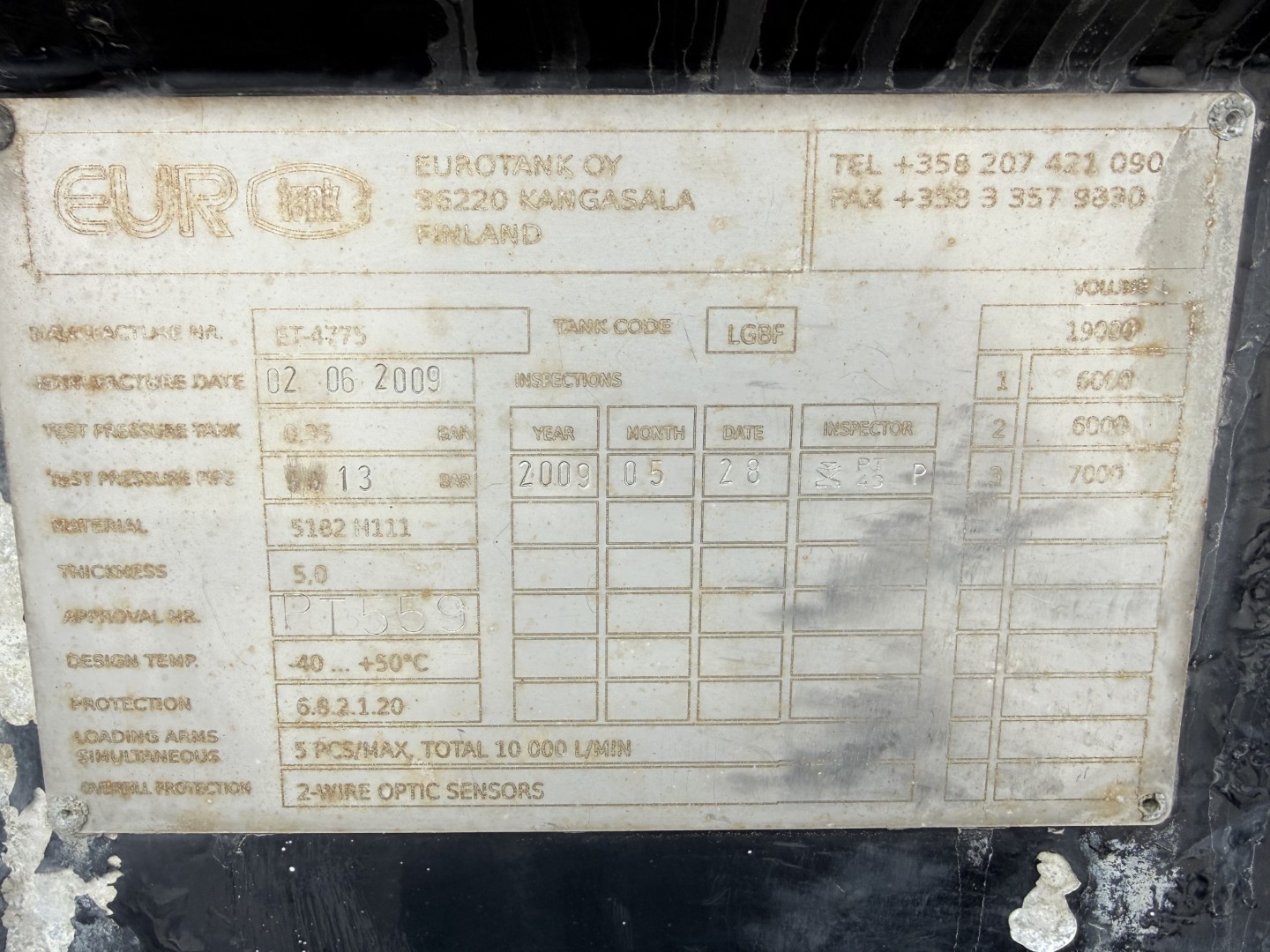 MAN TGS 26.400 6x2*4 19.000 l. Eurotank ADR