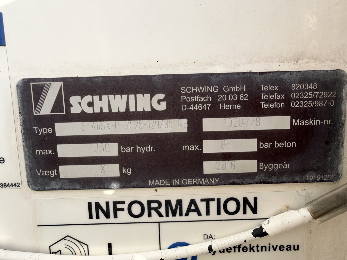 Scania G490 8x4 Schwing S46SX Betonpumpe