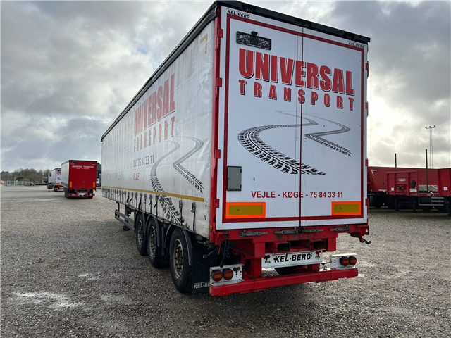 Kelberg 3 aks. gardintrailer m. truckbeslag