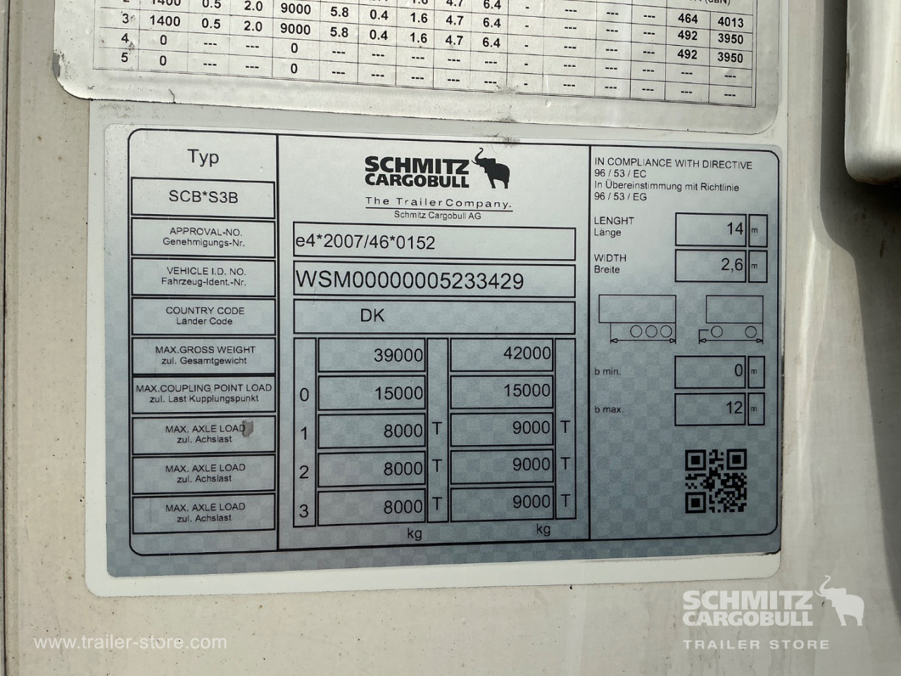 Schmitz Semi Reefer Standard Dobbeltdækk
