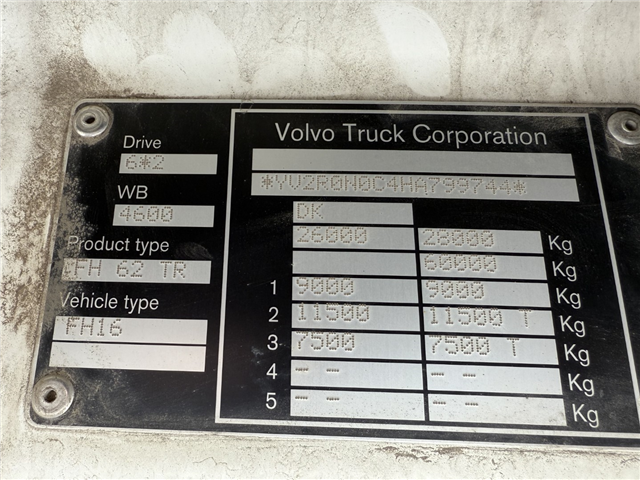 Volvo FH16/550 6x2*4 / Kran HMF 3220K4 Euro 6