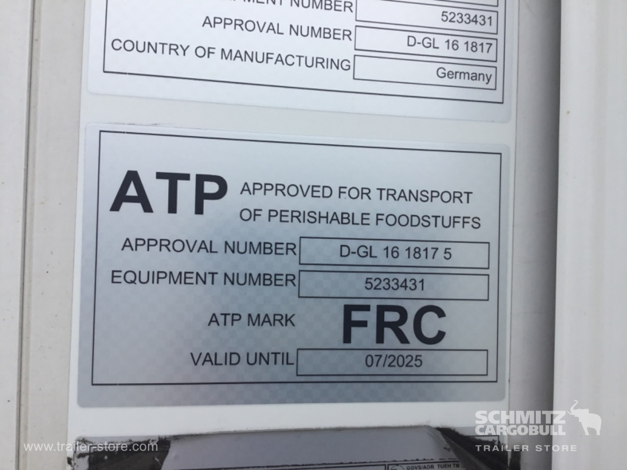 Schmitz Semi Reefer Standard Dobbeltdækk